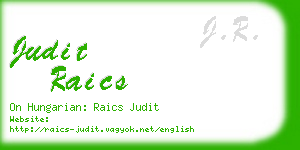 judit raics business card